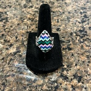 Carolyn Pollack Chevron Patterned Ring